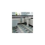 Dalle pvc clipsable jazy carreaux de ciment bleu 30, 5 x 61 cm goodhome (vendue au carton)