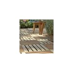 Dalle ranco en pin vert l. 40 x l. 40 cm