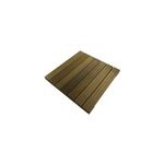 Dalle de terrasse en bois exotique d'itauba l. 50 x l. 50 cm