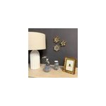 Dcoration murale fleur miroir dor 10cm emde