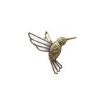 D�coration murale miroir colibri dor� emde