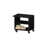 Desserte pour brasero oyat pontaillac 80cm acier noir