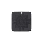 Dessous de plat carr en silicone noir wesi