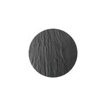 Dessous de plat rond en verre trempé aspect ardoise noire Dessous de plat rond en verre trempé aspect ardoise noire