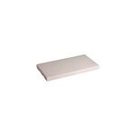 Dessus de muret plat blanc 50 x 25 cm