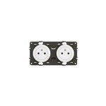 Double prise de courant avec terre legrand c�liane pr�cabl�e blanc