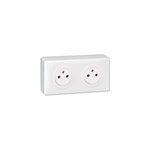 Double prise saillie legrand c�liane blanc