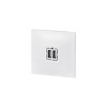 Double prise usb legrand neptune blanc mat