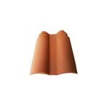 Double tuile de rive gauche romane rouge Double tuile de rive gauche romane rouge