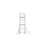 Echafaudage mobile escalux nimbus 500 hauteur de travail max 7 m x largeur 3, 6 m