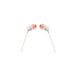 Ecouteurs filaires jbl t110 blanc avec microphone