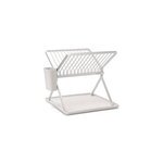 Égouttoir pliable en métal gris clair brabantia sinkside taille s Égouttoir pliable en métal gris clair brabantia sinkside taille s