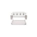 gouttoir pliable en mtal gris clair brabantia sinkside taille l