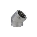 Elment de coude  150 mm x 45 poujoulat