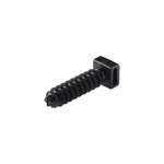 Embase collier � visser noir 9 mm - 100 pi�ces