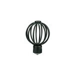 Embout boule pour barre à rideau en fil de fer de 19 mm araxos goodhome noir Embout boule pour barre à rideau en fil de fer de 19 mm araxos goodhome noir