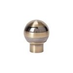 Embout boule pour barre � rideau goodhome bicolore 28 mm antiki or