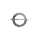 Embrasse  rideau colours maxima rond effet chrom l. 23 x h. 28cm