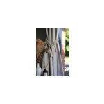 Embrasse � rideaux lien macram� beige �cru, madeco gioia