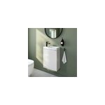Meuble lave - mains blanc brillant l. 44 cm imandra + plan vasque terrazzo, goodhome
