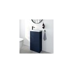 Meuble lave - mains bleu nuit mat l. 44 cm imandra + plan vasque terrazzo, goodhome