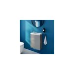 Meuble lave - mains suspendu gris brillant l. 44 cm imandra + plan vasque effet marbre blanc, goodhome ... Meuble lave - mains suspendu gris brillant l. 44 cm imandra + plan vasque effet marbre blanc, goodhome ...
