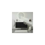 Ensemble meubles de salle de bains kentia l. 120 cm noir mat avec plan vasque kentia l. 80 cm