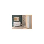 Ensemble meuble sous vasque l. 130 cm blanc + vasque cramique selva geberit