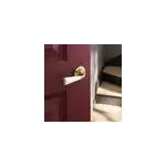 Ensemble poigne sur rosace incurv vis traversante ou  vis goodhome porcelaine vras brillant or 48mm ...