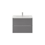Meuble vasque suspendu faible profondeur gris brillant l. 80 cm imandra + plan vasque blanc céramique ... Meuble vasque suspendu faible profondeur gris brillant l. 80 cm imandra + plan vasque blanc céramique ...