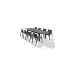 Ensemble table extensible et 8 fauteuils de jardin miami aluminium gris anthracite dcb garden Ensemble table extensible et 8 fauteuils de jardin miami aluminium gris anthracite dcb garden