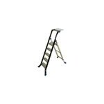 Escabeau aluminium escalux 5 marches finition peinte, plateforme large, tablette outils gamme gros chantier ...