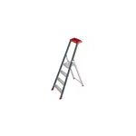 Escabeau escalux 4 marches prolux plus aluminium laqu poxy, tablette porte - outils, systme anti - ...