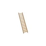 Escalier droit bois normandie l. 74, 5 cm 14 marches sapin kordo