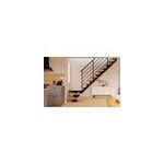 Escalier monopoutre palier maya rampe aluminium marche hêtre l. 2. 75 m Escalier monopoutre palier maya rampe aluminium marche hêtre l. 2. 75 m