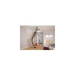Escalier quart tournant modulaire bogota h�tre 11 marches
