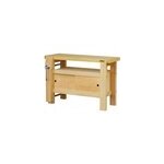 Etabli professionnel en bois outifrance 2 portes coulissantes rangement 116 litres l. 120 x l. 50 x h. ...
