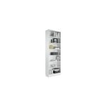 Etagre bibliothque blanche goodhome pecan h. 220 x l. 73, 8 x p. 29, 4 cm