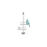 Etagre de douche aluminium simplehuman