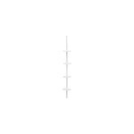 tagre de douche tlscopique 4 niveaux en plastique blanc h. 240 cm, 5five simply smart