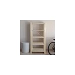 �tag�re de garage en bois 5 tablettes l. 75 x h. 170 x p. 40 cm symbios