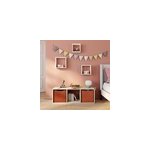 �tag�re modulable 3 cubes mixxit cachemire l. 38, 9 x l. 108 cm