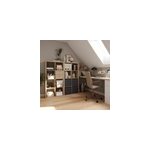 �tag�re modulable 8 cubes goodhome mixxit effet ch�ne l. 73, 5cm x h. 142, 6cm