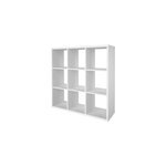 �tag�re modulable 9 cubes goodhome mixxit blanc h. 108cm x l. 108, 1cm