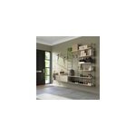 Étagère murale modulable avec 4 portes, 9 tablettes et 3 échelles effet chêne goodhome rigga h. 171, ... Étagère murale modulable avec 4 portes, 9 tablettes et 3 échelles effet chêne goodhome rigga h. 171, ...