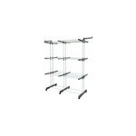 �tendoir � linge multifonction grande capacit� 38 m d'�tendage 6 pieds sur roulettes, 2 portes - cintres, ...