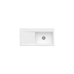vier en cramique 1 cuve  droite  encastrer villeroy & boch subway style blanc mat