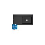 �vier en c�ramique 1 cuve � droite � encastrer villeroy & boch subway style noir mat