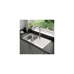 �vier de cuisine 1 cuve et 1 �gouttoir en acier inoxydable jabiri