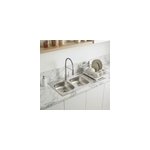 �vier de cuisine � poser 2 bacs mayr acier inoxydable satin� avec �gouttoir